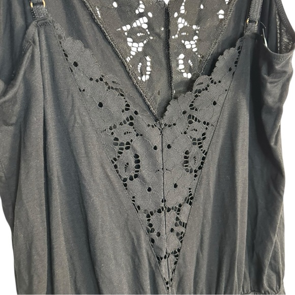 Eberjay Naya The Double Inset Teddy in Black Sleepwear Lounge modal Medium New - Picture 5 of 9